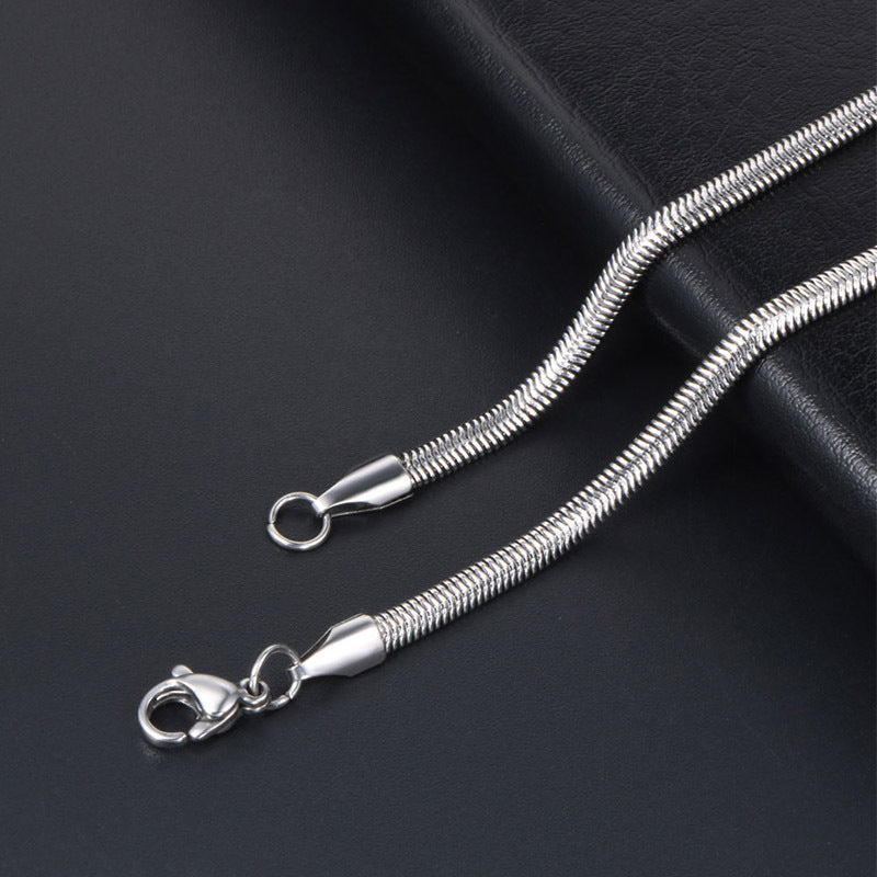 Stainless Steel Blade Chain Necklace