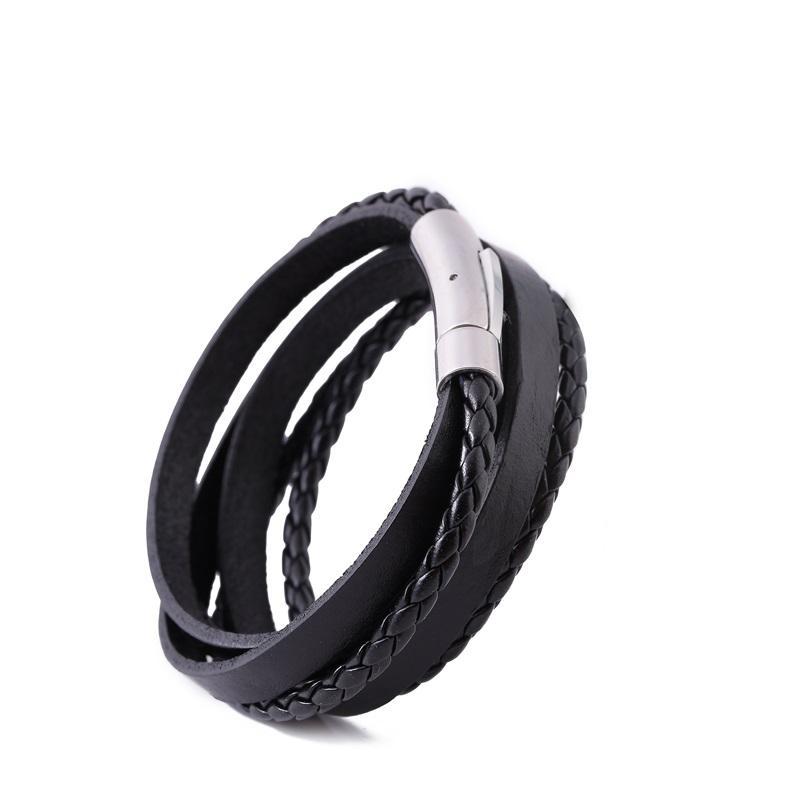 Dual Wrap Luxe Leather Bracelet