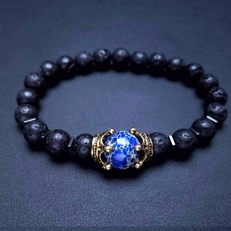 Pulsera de cuentas de piedra de ojo de tigre