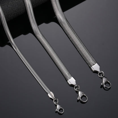 Stainless Steel Blade Chain Necklace