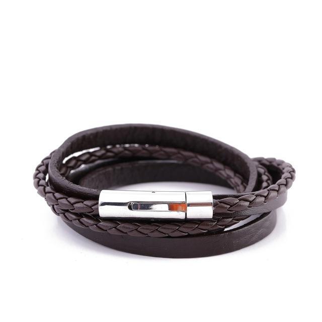 Dual Wrap Luxe Leather Bracelet