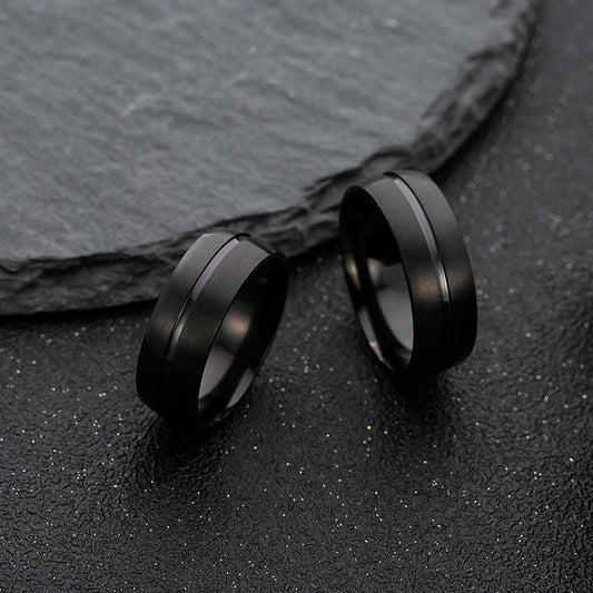 Stainless Steel Ring All Black