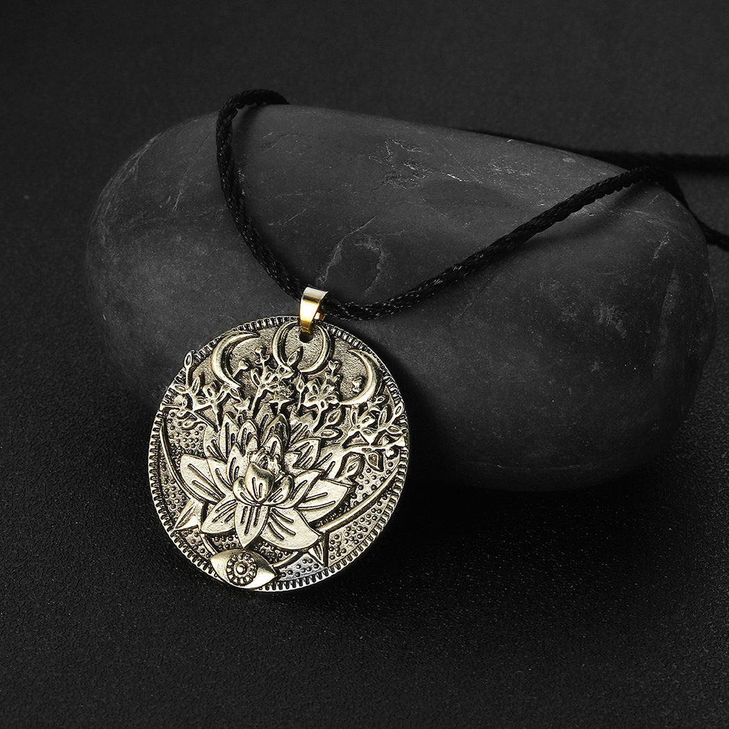 Lotus Pendant Necklace