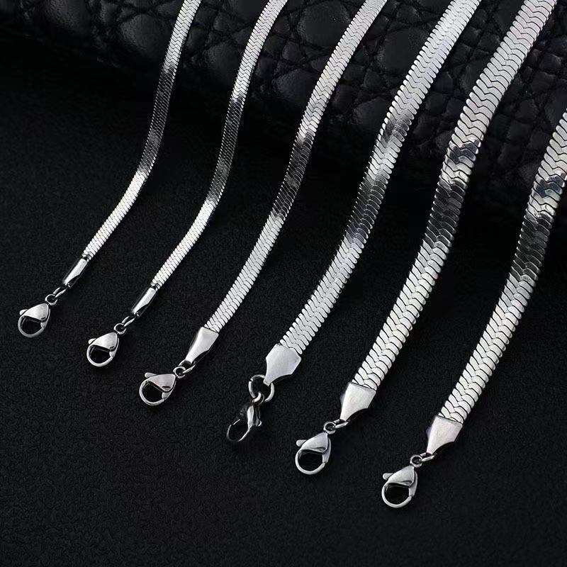 Stainless Steel Blade Chain Necklace