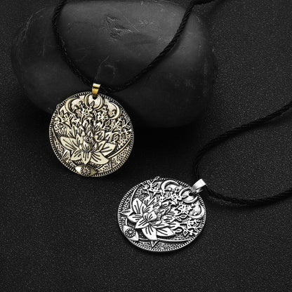 Lotus Pendant Necklace